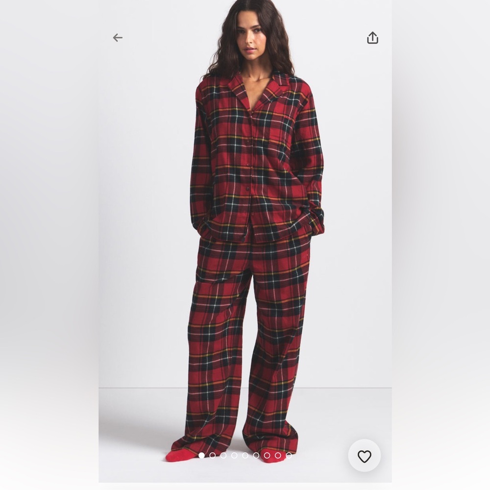 Skims flannel sleep long sleep set for Christmas